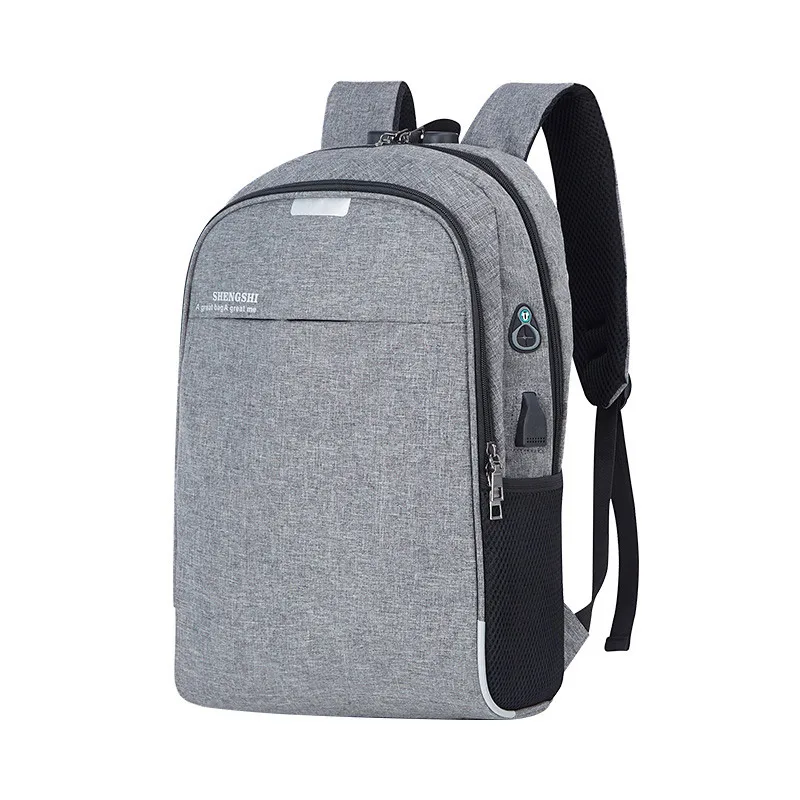 Школьный рюкзак для подростков, студентов, рюкзаки с защитой от кражи, сумки для ноутбука, мужской женский рюкзак с зарядкой через usb, музыкальный рюкзак для мальчиков и девочек, школьный рюкзак - Цвет: Серый