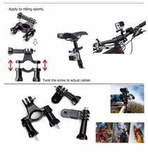 Action Camera Accessories Set Kit for Gopro hero 4 5 Chest Clamp Hand Mount Large Bag Car Adapter For Go pro SJCAM SJ4000 48