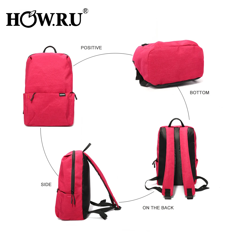 HOWRU Casual Mini Backpack Bag Colorful Leisure Sports Chest Pack Bags Men/Women Camping Travel Bags College iPad Backpacks HOWRU Casual Mini Backpack Bag Colorful Leisure Sports Chest Pack Bags Men/Women Camping Travel Bags College iPad Backpacks