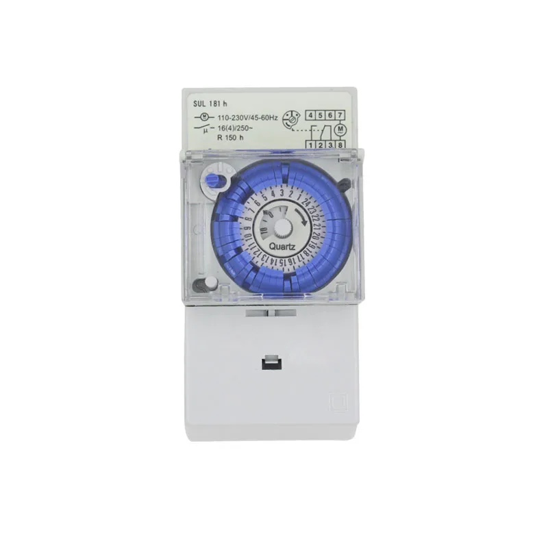 Часовое реле времени механическое 2pcs Analog 24 hours Mechanical Timer Switch SUL181h 220V AC - AliExpress