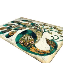 Скандинавском стиле большой коврик для кофейного столика детские напольные ковры моющийся коврик для йоги декоративный Павлин для помещения, где встречают гостей коврик