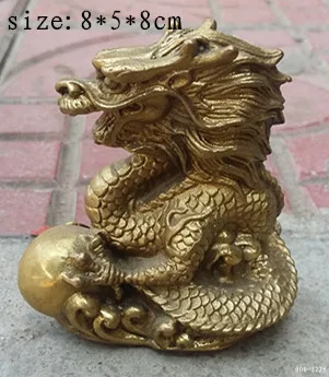 

ymying Chinese brass zodiac dragon mascot small ornament adornment very good