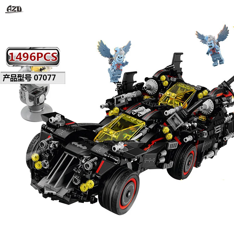 Batman Movie The Ultimate Batmobile 1496 Pcs Building Block Bricks fast shipping