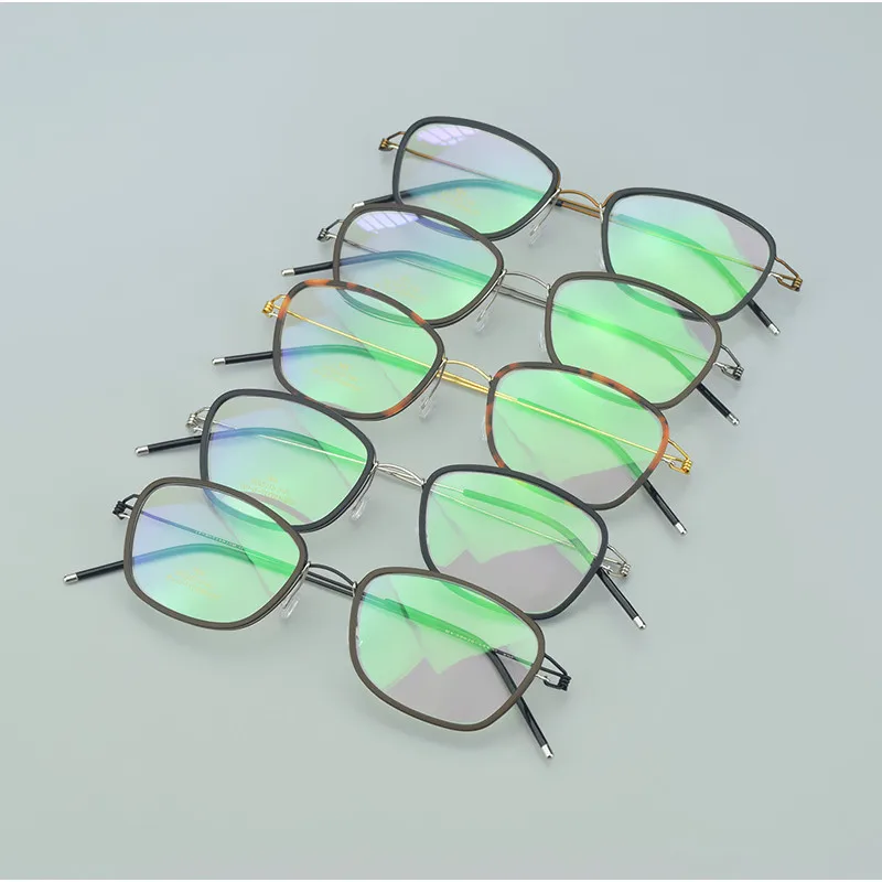 Титановая подвеска Брендовые очки Ретро рамка рецепт оправы для глаз для чтения oculos de grau nerd для мужчин и женщин по рецепту