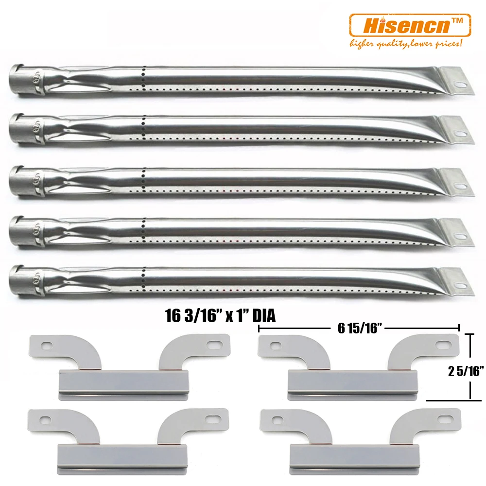 Hisencn Repair Kit Stainless Steel Grill Burner, Crossover tube