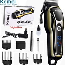 100-240 В kemei перезаряжаемая машинка для стрижки волос Машинка для бритья волос триммер для волос профессиональная стрижка волос борода Электрическая Бритва Парикмахерская