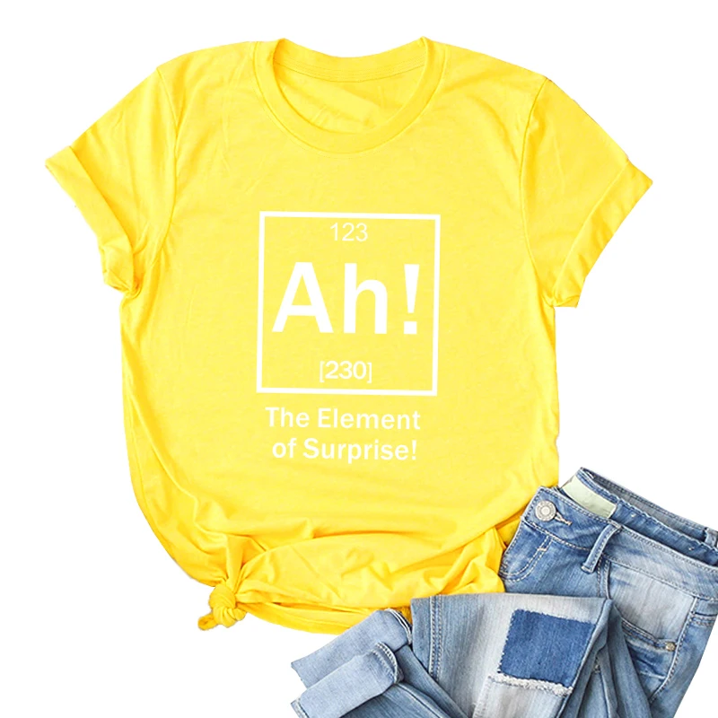 5XL размера плюс, Хлопковая женская футболка с надписью, футболка с короткими рукавами и круглым вырезом, крутые футболки с буквенным принтом, повседневные топы, Забавные футболки, туники - Цвет: Yellow3