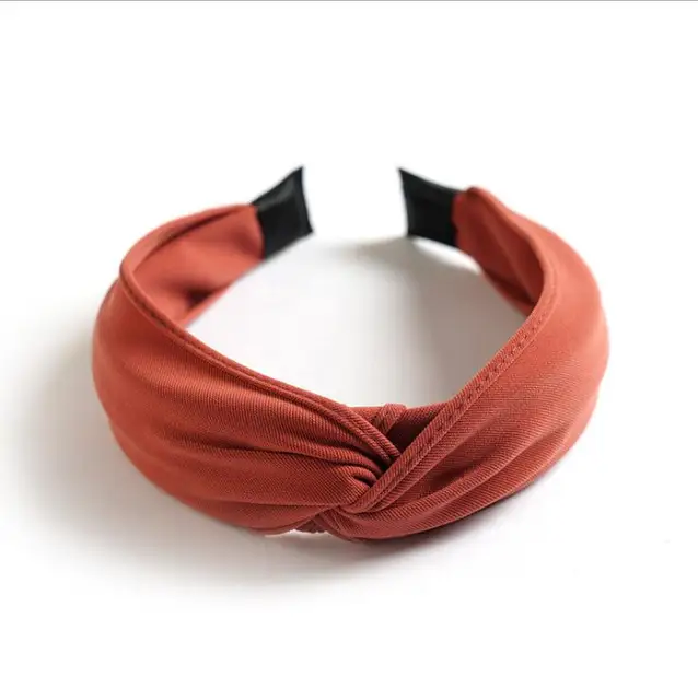 Coral red hairband