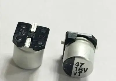 100 шт. алюминиевый электролитический конденсатор smd 330 мкФ/25 в 47 мкФ/16 В 220 = синий
