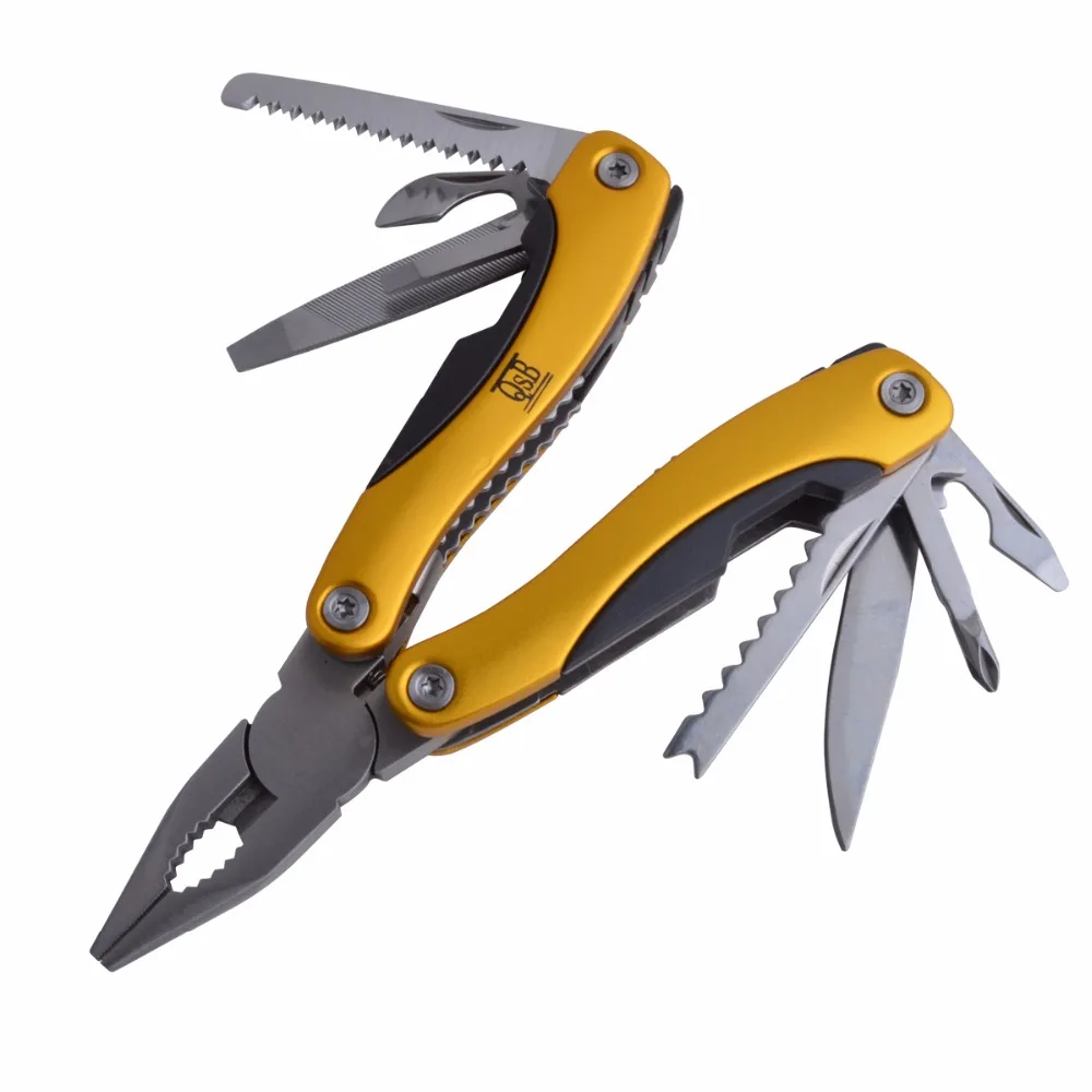 

12 In 1 Stainless Steel Pocket Survival Multifunctional Army Plier Multitool for OutDoor Activity