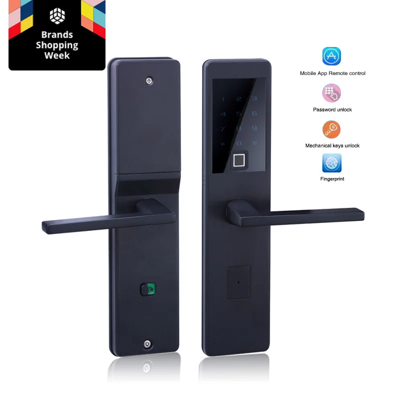 Электронный дверной замок с Wi Fi Bluetooth биометрический цифровой смарт для входной