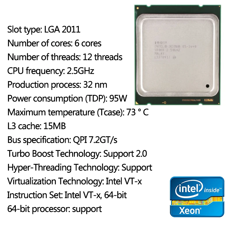 Комплект материнской платы X79 LGA 2011 материнская плата с M.2 слотом Intel Xeon E5 2640 2,5 ГГц ram 8G(1*8G) REG ECC