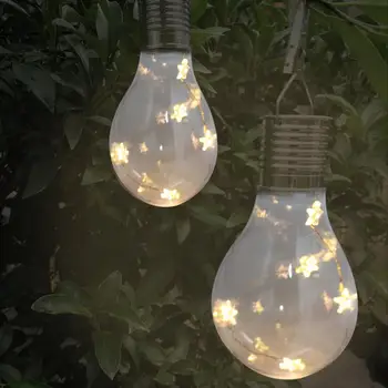 

Solar Light Bulb Hanging Lamp Bulb Chandelier New Pentagram Copper Wire Bulb