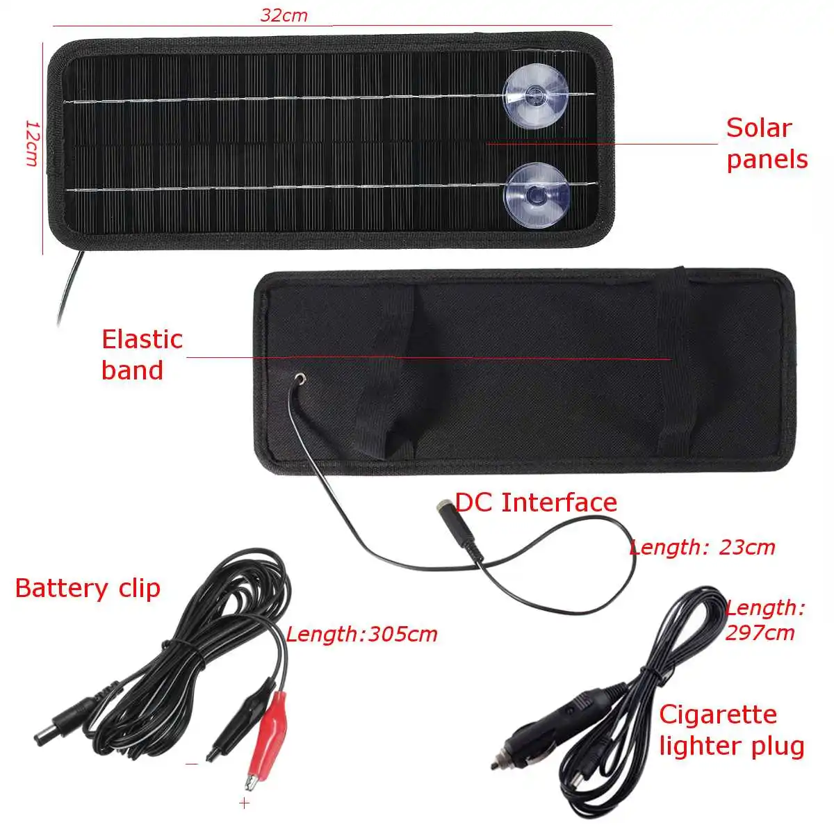 12v 4,5 w открытый Портативный монокристаллический Панели солнечные ячейки модуль Системы для машине мотоцикле лодке Мощность Батарея Зарядное устройство