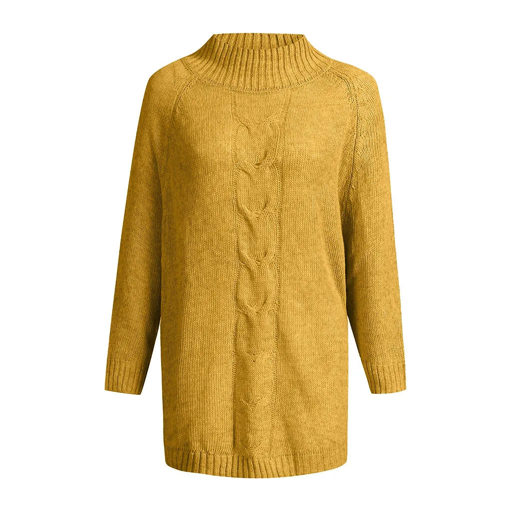 JAYCOSIN популярный высококачественный Женский Однотонный свитер с длинным рукавом и круглым вырезом, Вязанный свитер с рукавом летучая мышь, топы, свитер для женщин