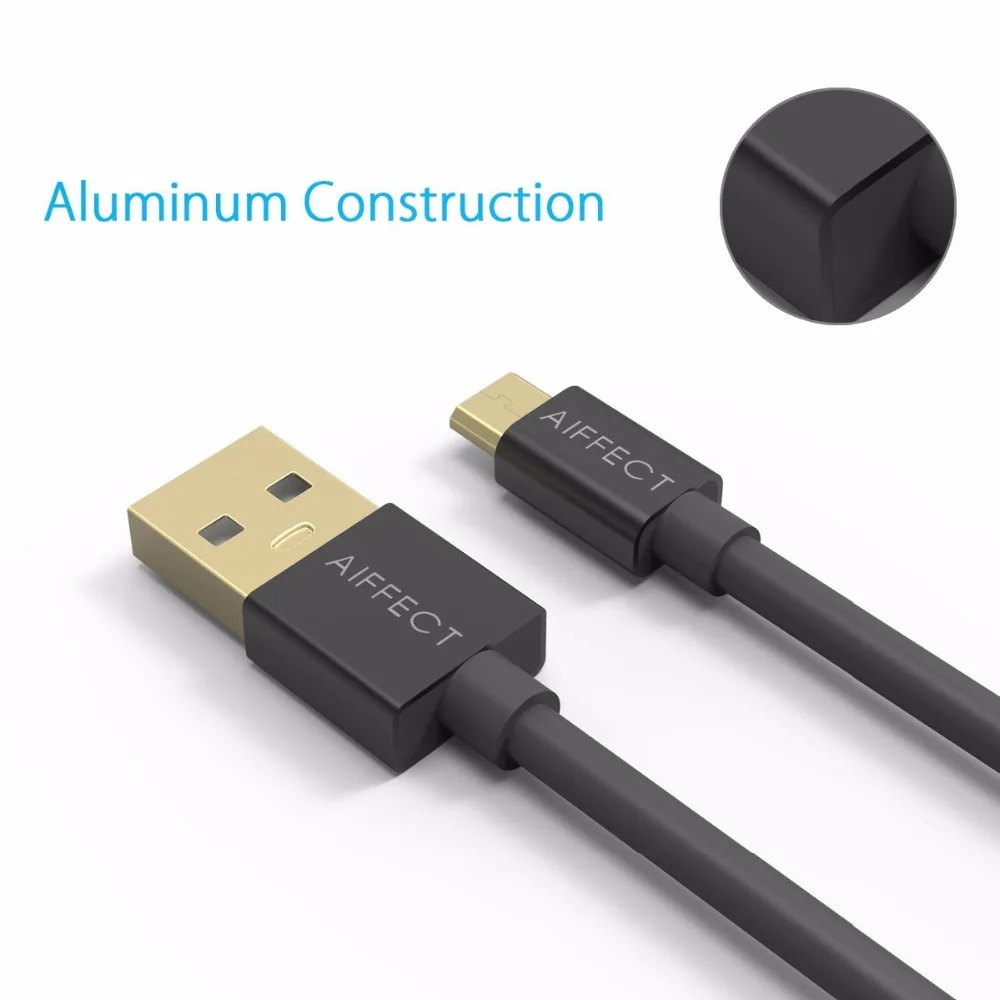 AIFFECT 4 шт 1.5Mx2 1Mx2 оптом микро USB кабель 3A Быстрая зарядка USB кабель для мобильного телефона samsung Xiaomi LG Android телефон