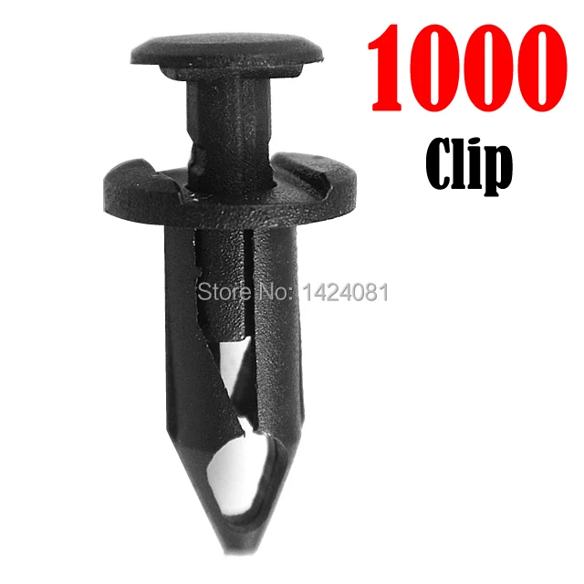 1000x Fender Clip Body Rivets for Honda 1991+ ATV Retainer Clips Push Pin Clip Splash Guard Body