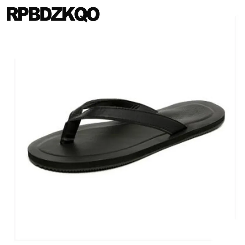 

Flat Shoes Fashion Flip Flop Japanese Beach Soft Waterproof Slippers Outdoor Slip On Men Sandals Leather Summer Slides Water