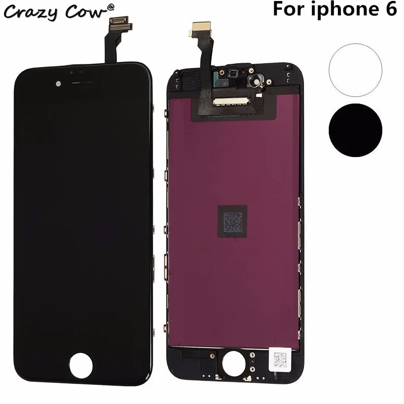 

Grade AAA 4.7 inch LCD For Apple iPhone 6 Display With Digitizer Touch Screen No Dead Pixel Replacement Parts Assembly Tested