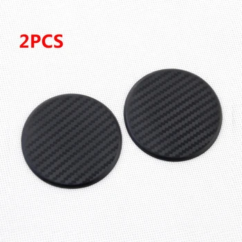 

2Pcs Auto Car Interior Accessories Water Cup Slot Non-Slip Carbon Fiber Look Mat Black Protective Pad for BMW Buick Chevrolet