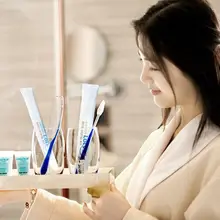 100 sset/lot Белый Цвет Хорошее качество одноразовые отель Зубная щётка и зубная паста Наборы для ухода за кожей независимых Вышивка Крестом Пакет