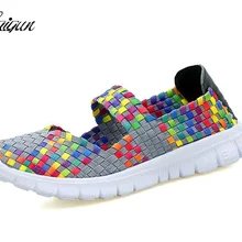 Женская обувь; коллекция года; летняя дышащая модная женская повседневная обувь; женская обувь ручной работы на шнуровке для девочек; Размеры 35-42