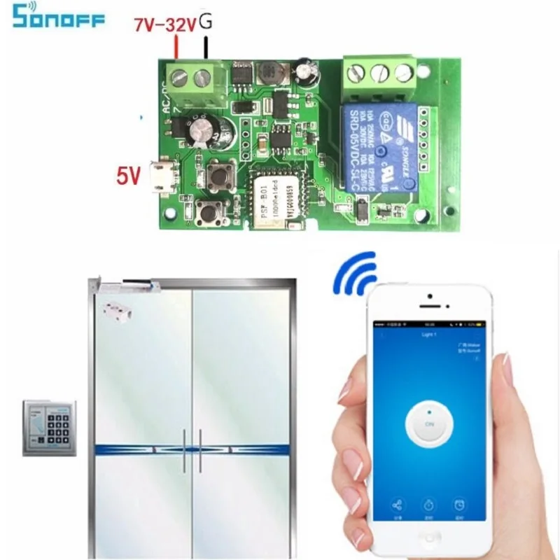 Sonoff Smart Remote Control DIY Remote Wireless Switch Universal Module DC 5V 12V 32V Wifi Switch Timer for Smart Home Sonoff Smart Remote Control DIY Remote Wireless Switch Universal Module DC 5V 12V 32V Wifi Switch Timer for Smart Home