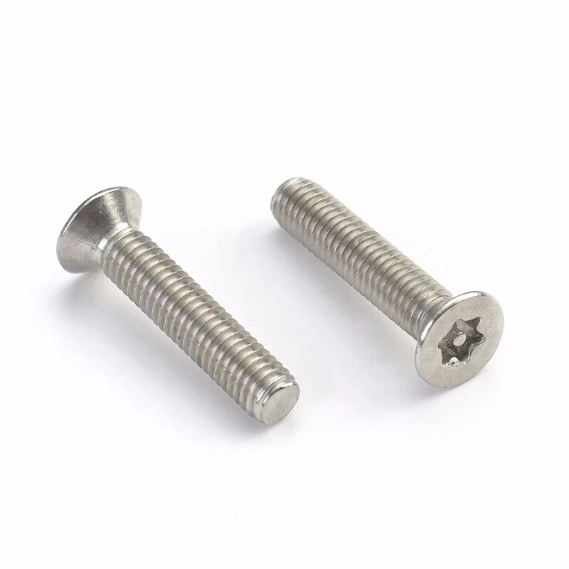 

M5 M6 GB2673 304 six-lobe screws Anti-theft screws flat head with plum blossom Column core blots