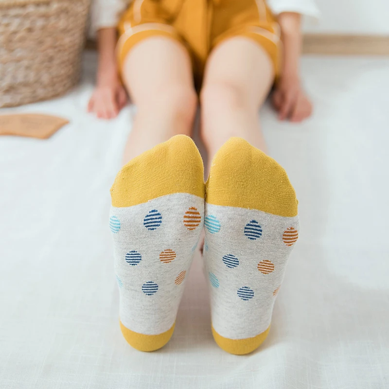 Модные женские милые Мультяшные носки удобные мягкие Нескользящие Дышащие носки для девочек 5 пар/шт