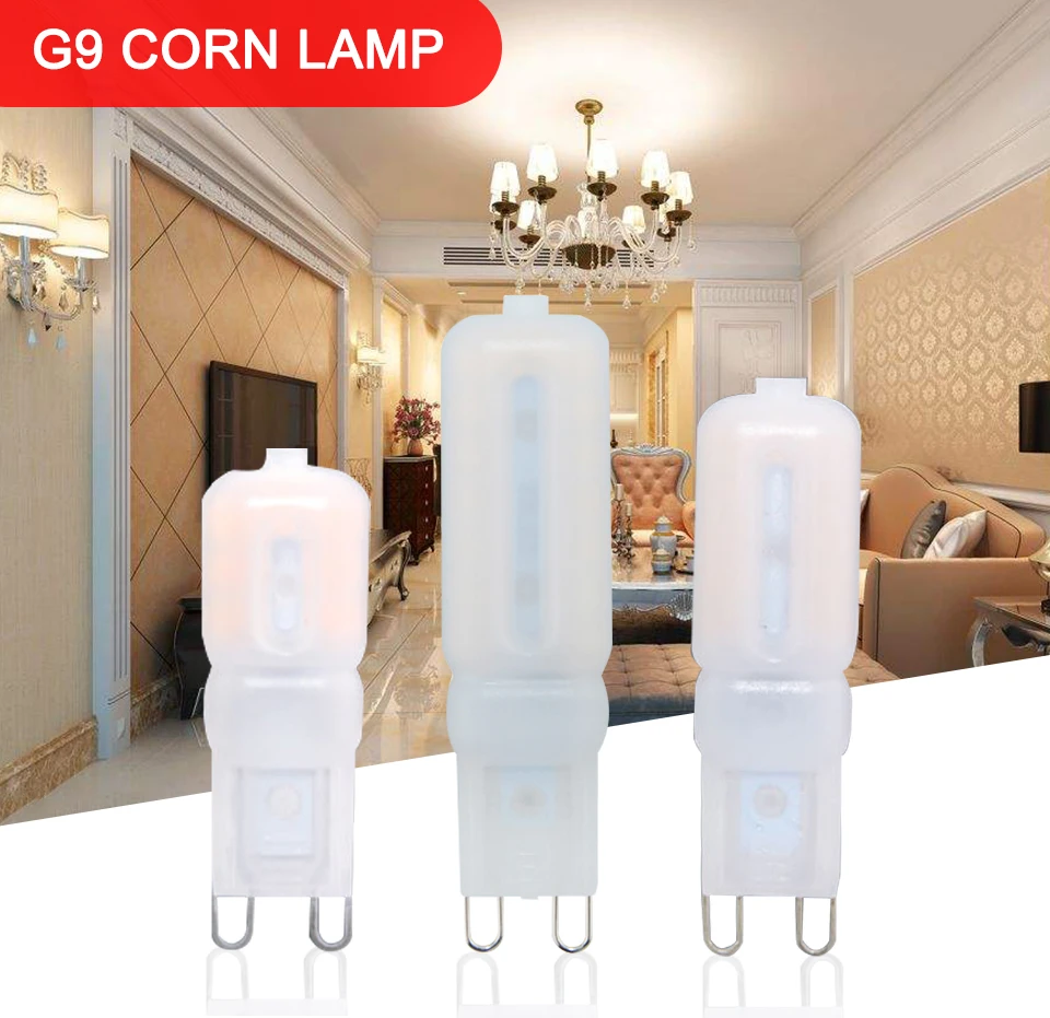 G9 LED Lamp 5W 7W 9W LED Light Bulb AC 220V 110V Chandelier (1)