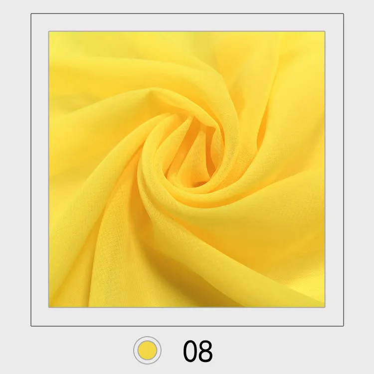 100 см* 150 см ширина шифоновая ткань мягкая ткань для шифонового платья блузка skite свадебная ткань DIY 1 м/лот - Цвет: 8