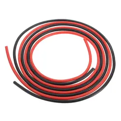12 AWG 10 футов (3 м) датчик силиконовый провод гибкие многожильные медные кабели для RC черный + красный