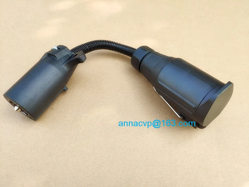 trailer adapter 13pin trailer socket to 7 pin RV blade plug connector (3)
