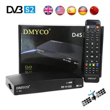 Satellite Receiver DVB-S2 D4S PRO Receptor HD FTA Satellite TV Receiver D4Spro TV Tuner Support 3G WIFI PowerVu Biss Key YouTube