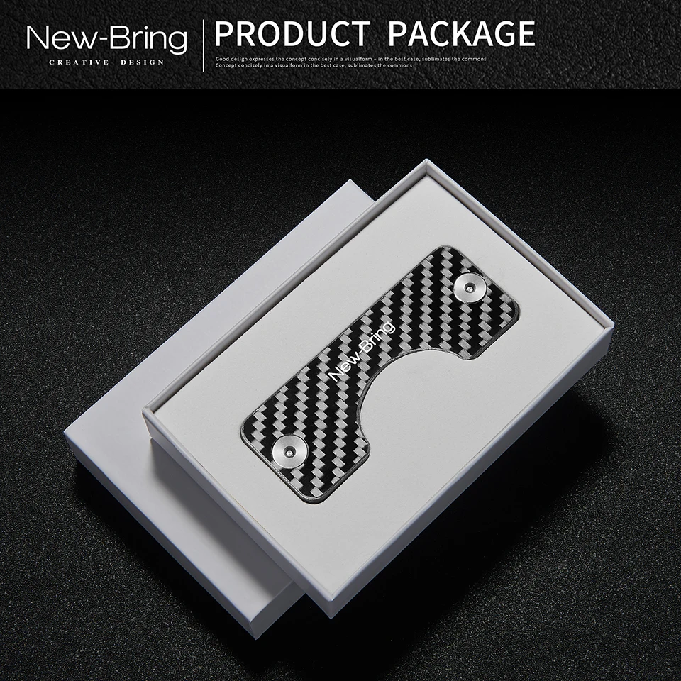 NewBring Smart Key Holder Keychain Car Key Wallets Ring Collector Housekeeper Carbon Fiber G2 DIY EDC Pocket Organizer Smart key holder key organizer key purse