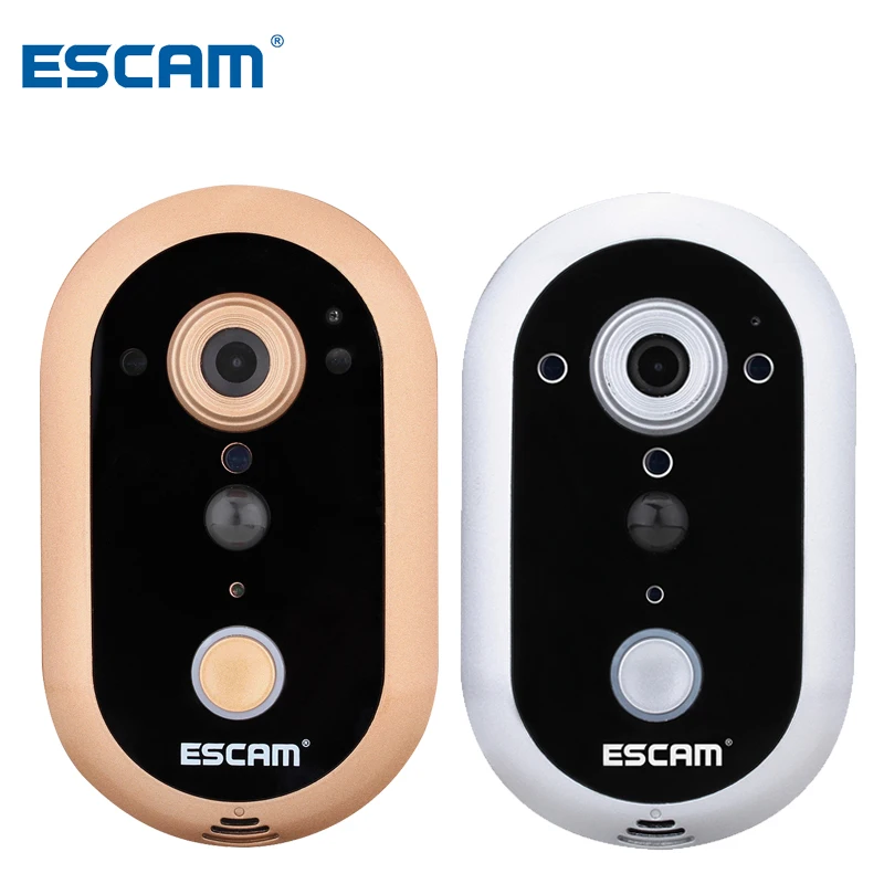 

ESCAM Doorbell QF600 Wifi Mini IP Camera HD P2P Indoor Doorbell Surveillance Night Vision Security CCTV Camera With TF SD Card