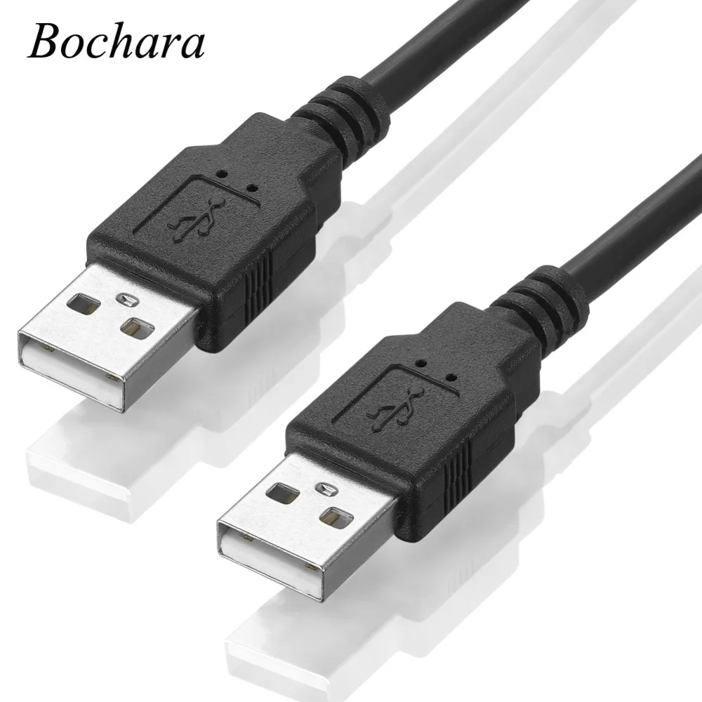 

Bochara USB 2.0 Type A Male to Type A Male Cable Foil+Braided(inside)+PVC Shielding 30cm 50cm 1m 1.5m 1.8m 3m 5m Black