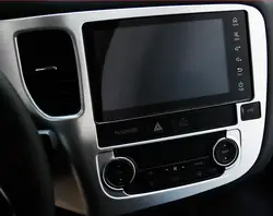 Для Mitsubishi Outlander 2015-2017 ABS матовые автомобильные навигация декоративная рамка приборной панели Крышка отделка автомобиля аксессуары для
