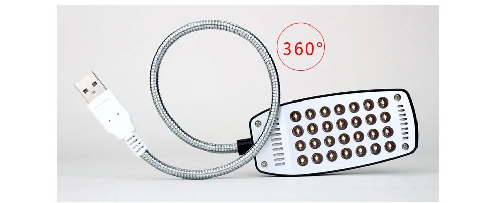 Reading Lamp Night Lights USB Light Flexible Eye Care Bright Luminaria 28LEDS Table Lamps Computer LED Lamp For PC Laptop (6)
