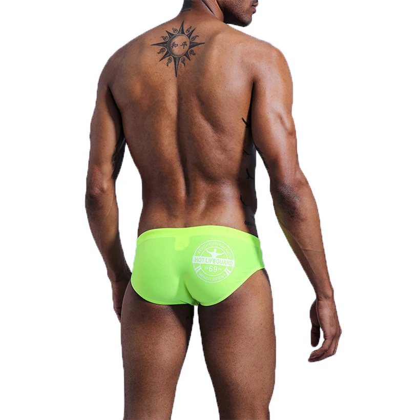 Push Pad Mens Swimming Shorts Bulge Sexy Briefs Swimwear Trunks white Swimming Pool Swimsuit Men Sport Beach Wear Surf  Gay