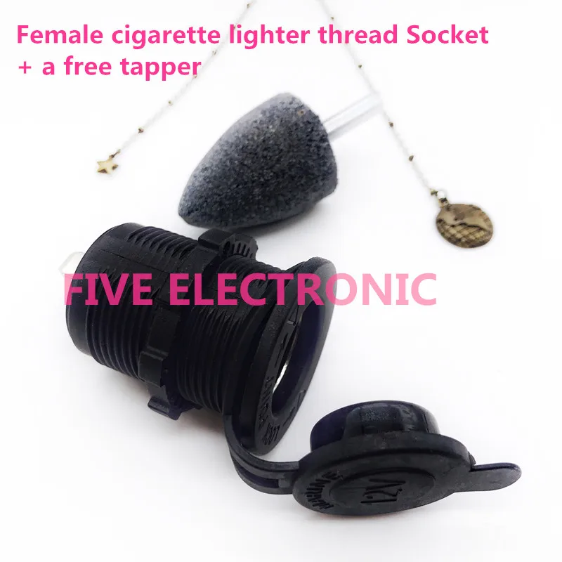 Female Connector Car cigarette lighter thread Socket Plug Series Dual USB .Universal: 12-24V. a Free Tapper for you. | Обустройство