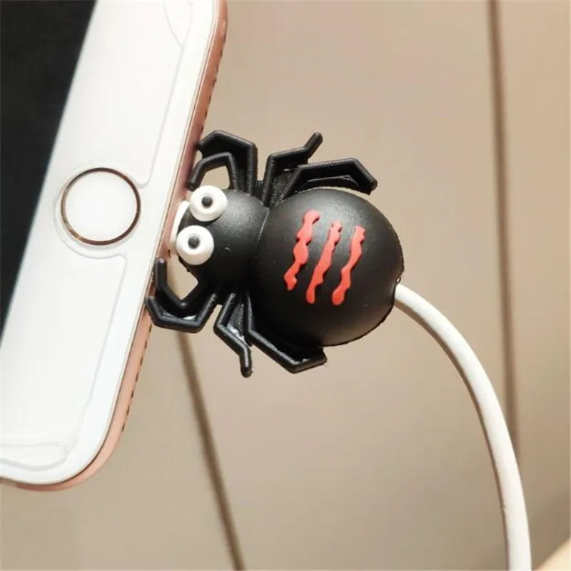 Телефон USB защитный кабель chompers шнур животное укус зарядное устройство держатель проводов Органайзер силиконовый чехол зарядное устройство