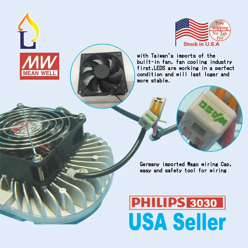 US $479.98 6 Pack Projector Headlight For Outdoor Shoebox Light 100W 120W 150W Led Retrofit Kit Of Street Light With Meanwell Driver