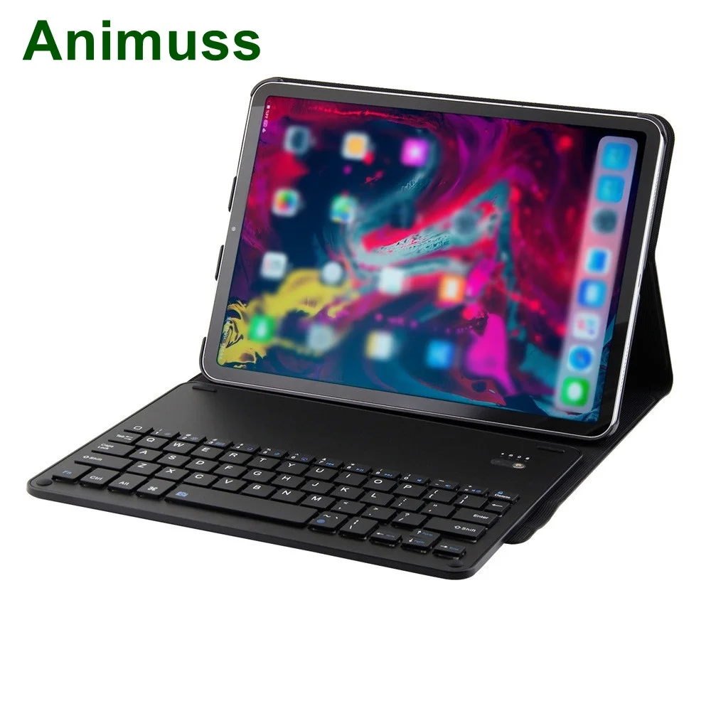 

Animuss Split Aluminum Alloy Bluetooth Keyboard For iPad Pro 11 2018 Wireless Keyboard Smart PU Leather Holder Ultrathin