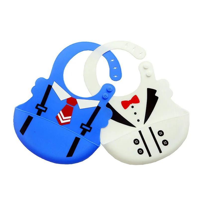 

New design full silicon Baby bibs waterproof feeding baby saliva towel newborn cartoon aprons Baby Bibs