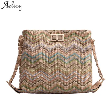 

Aelicy leisure ladies Crossbody bag Straw versatile Women Shoulder Bag fashion Handbag torebki damskie new 2020 drop ship hot