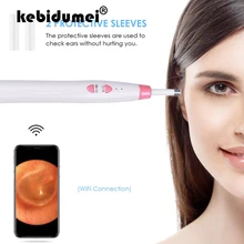 WiFi Otoscope 3,9 мм/5,5 мм беспроводной ушной эндоскоп с 6 светодиодный ушной эндоскоп камера ушной воск чистящий инструмент для iPhone IOS Android
