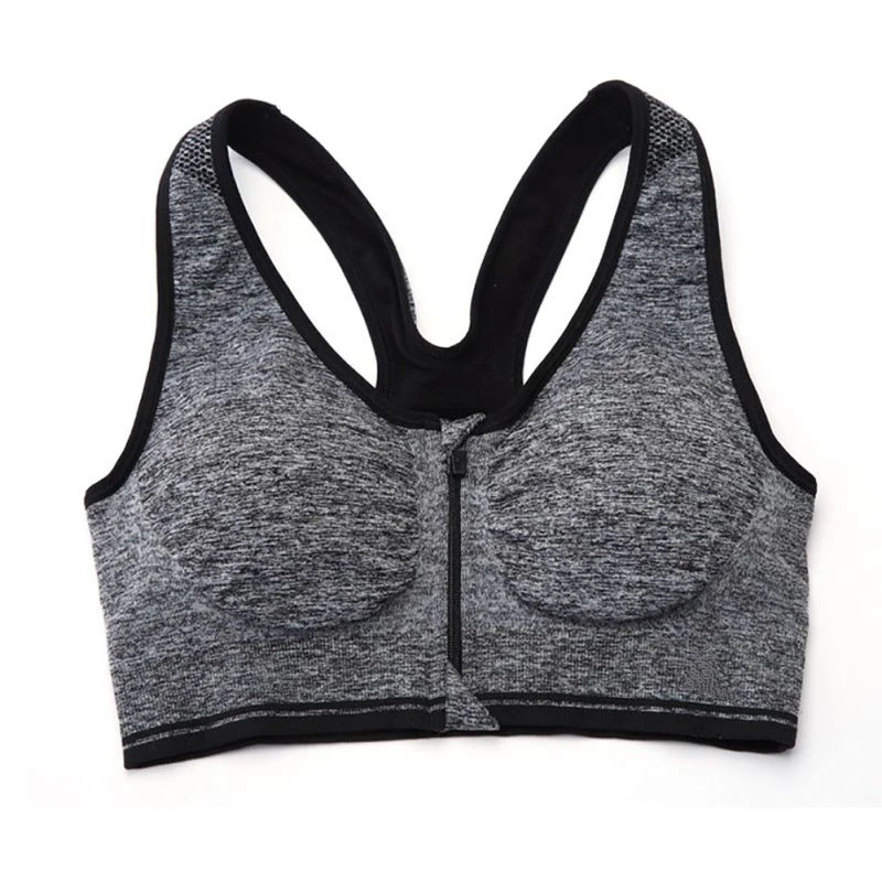 

New Women Zipper Bra Seamless Underwear For Women's Bra Zipper Front Bra Push up No Rims Plus Size 5 Colors