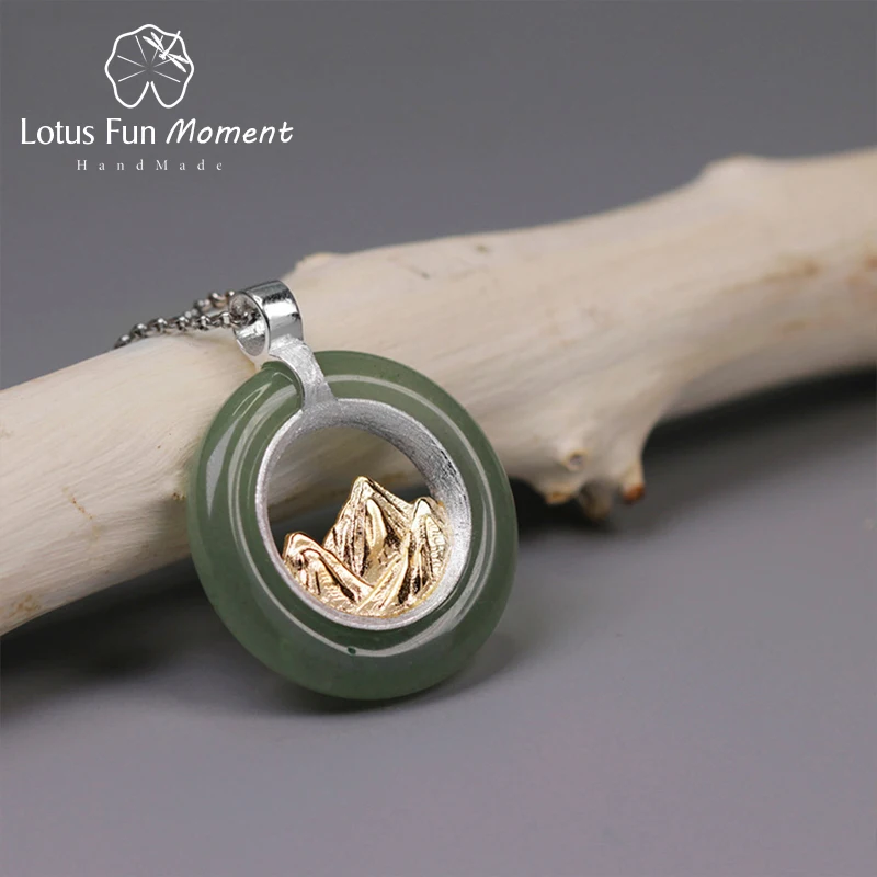 Lotus весело момент реального 925 пробы серебро Модные украшения классический