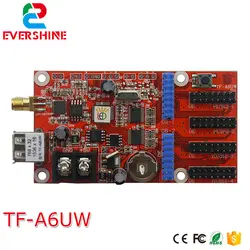 TF-A6UW WI-FI + USB светодио дный модуль управления карты для одного и двойной цвет Беспроводной p4.75, p10, p16 светодио дный плате контроллера